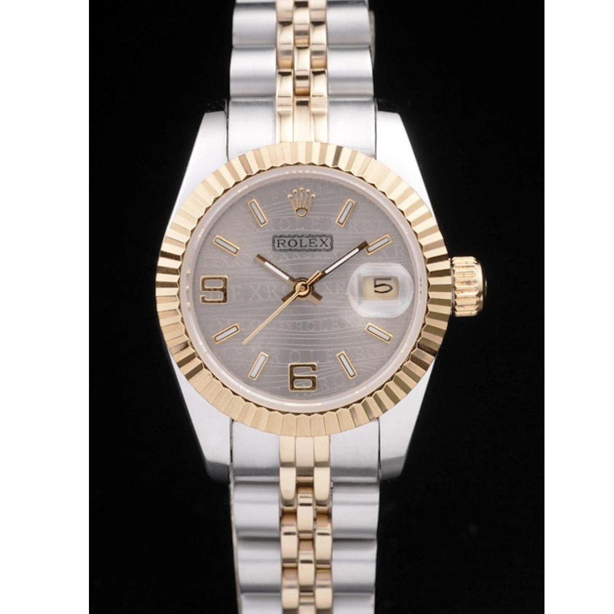 Rolex aaa copy Two Stainless Steel Yellow Plated Datejust 98078 Rolex Tone Gold 0607